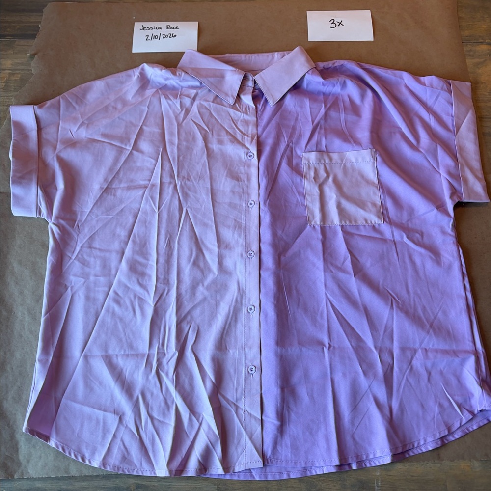 Jessica Women's Lavender Button Down Shirt